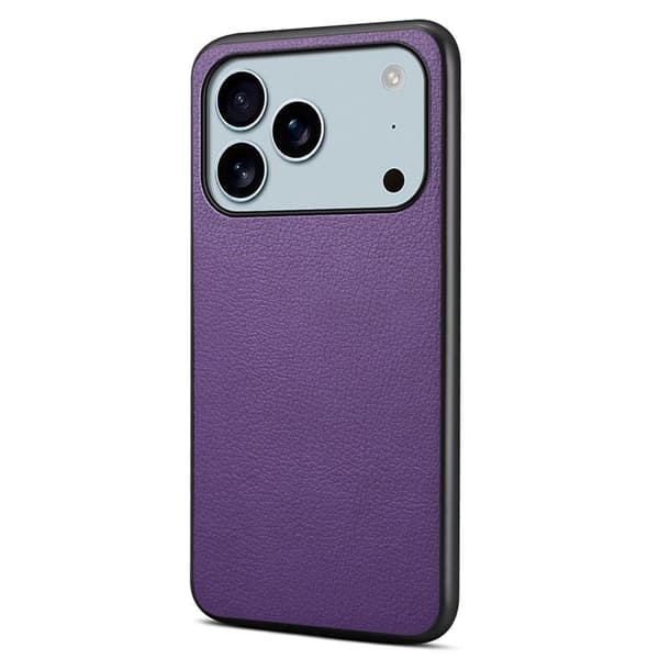 Mat og elegant tekstureret iPhone 17 Pro cover - Lilla