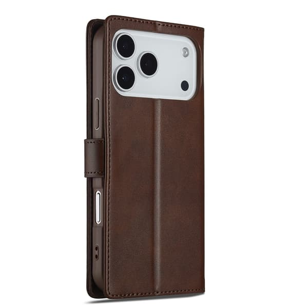 LC.IMEEKE iPhone 17 Pro Max flip case - Ruskea