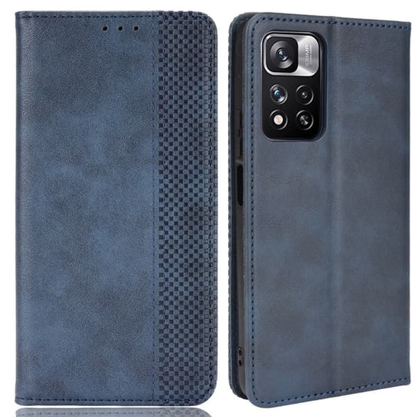 Bofink Vintage Xiaomi Redmi Note 11 Pro / Pro Plus Læder Etui - Blå