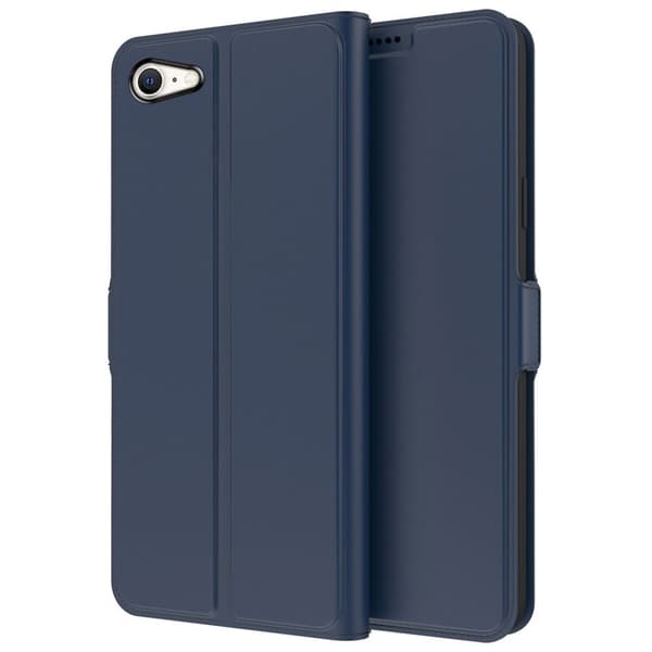 Glatt og tynt premium PU-skinnetui for iPhone SE (2022) / iPhone SE 2020 / iPhone 7 - Blå