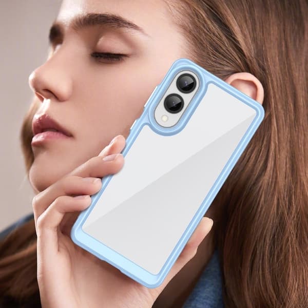 Samsung Galaxy S25 Edge smart akryldeksel - Blå