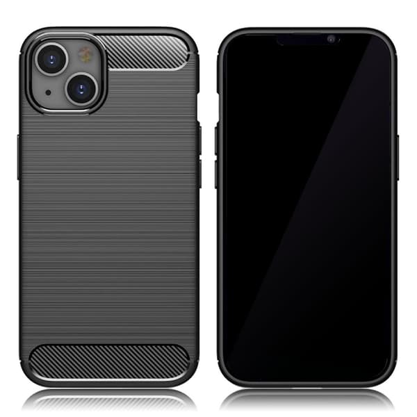 Carbon Flex Suojakotelo iPhone 13 - Musta