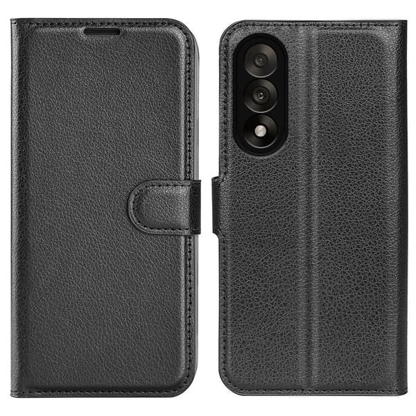 Klassisk OnePlus Nord 5 flip etui - Sort