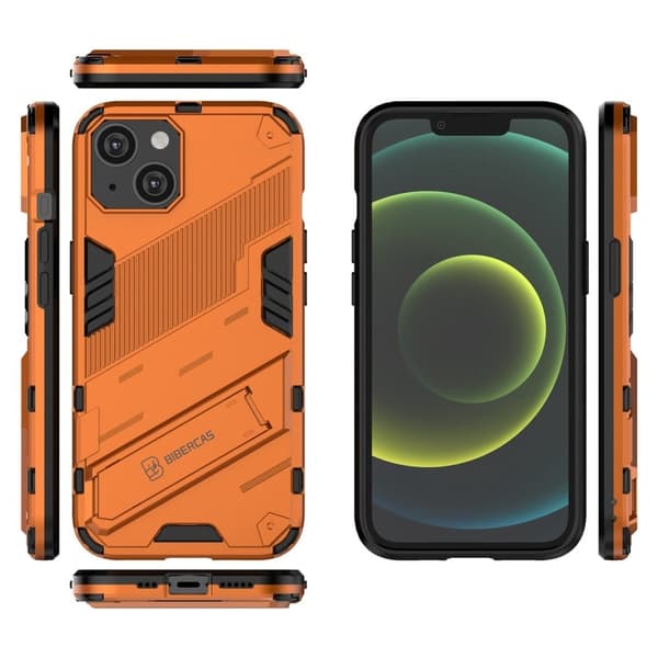Stöttåligt iPhone 14 hybridskal - Orange