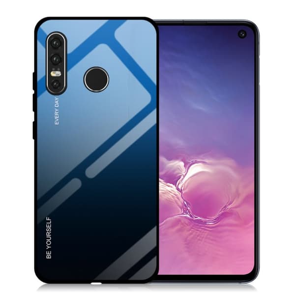 Huawei P30 Lite Gradert Etui - Blå / Svart