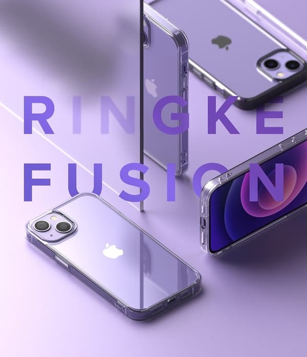 RINGKE FUSION - iPhone 13 - Røyk Svart