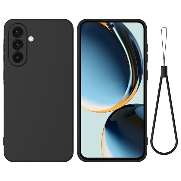 Matte Liquid Samsung Galaxy A56 silikone cover - Sort