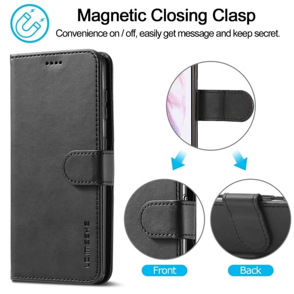 LC.Imeeke Samsung Galaxy S21 Flip Etui - Sort