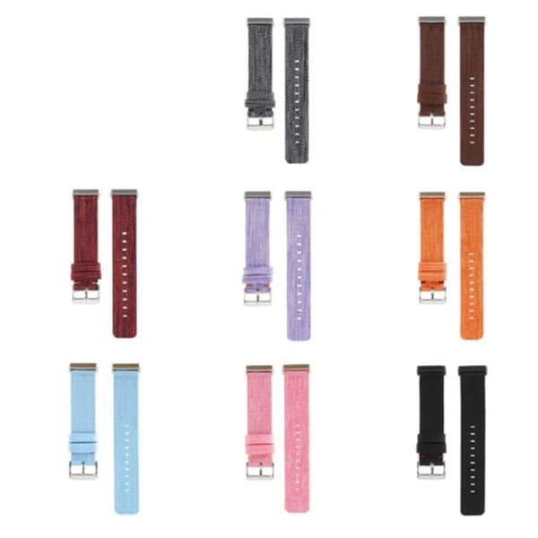 Fitbit Sense 2 / Versa 4 nylon-urrem - Lilla
