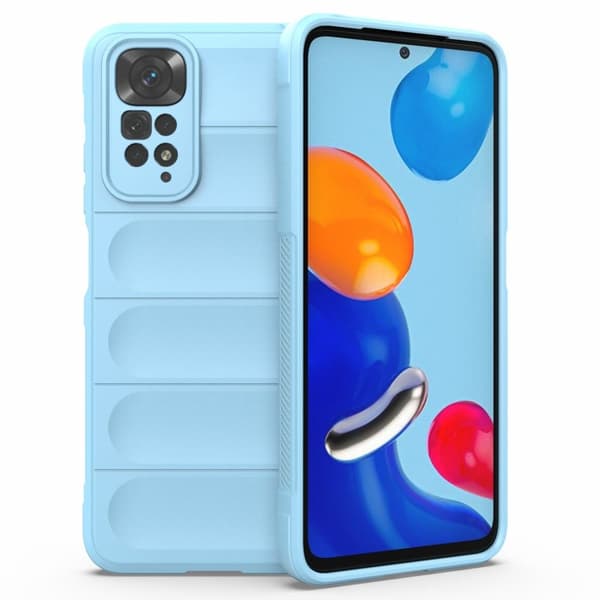 Mjukt greppformat Xiaomi Redmi Note 11S / Xiaomi Redmi Note 11 skal - Blå