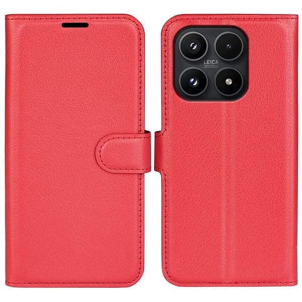 Classic Xiaomi 17 flip kuoret - Punainen