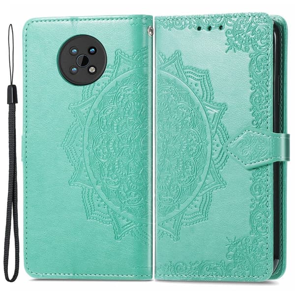 Mandala Nokia G50 Flip Etui - Grøn