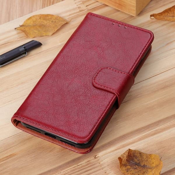 Neptune läder iPhone 16e fodral - Röd