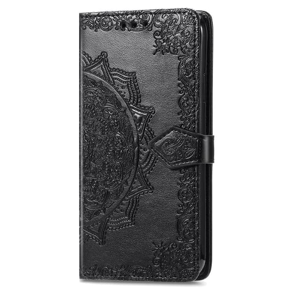 Mandala Xiaomi Redmi Note 15 Pro Plus nahkakotelo - Musta