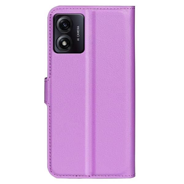 Klassisk Motorola Moto E13 Flip Etui - Lilla