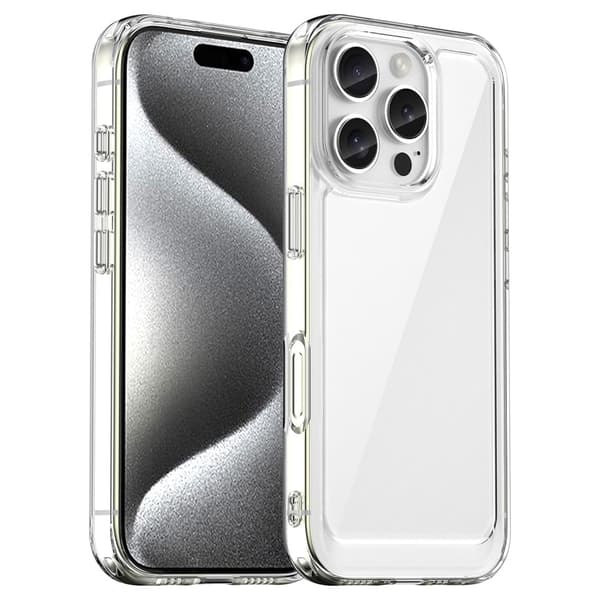 Mjukt och matt iPhone 16 Pro skal - Transparent