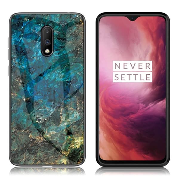 Fantasy Marble OnePlus 7 deksel - Emerald