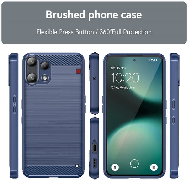 Carbon Flex Nothing Phone (3a) Lite skal - Blå
