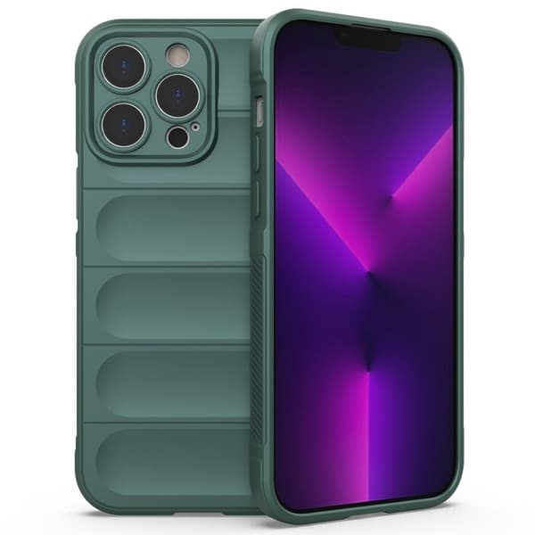 Mjukt greppformat iPhone 14 Pro Max skal - Grön