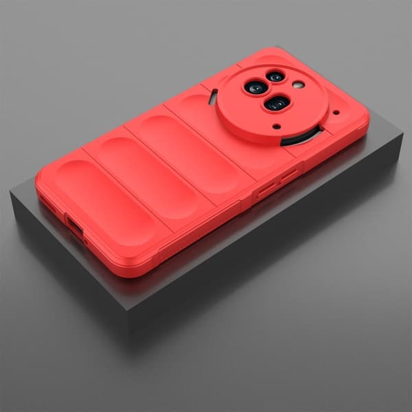 Mjukt greppformat Nothing Phone (3a) Pro skal - Röd