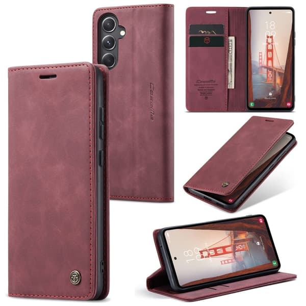 CaseMe Samsung Galaxy S23 FE smooth etui - Rød