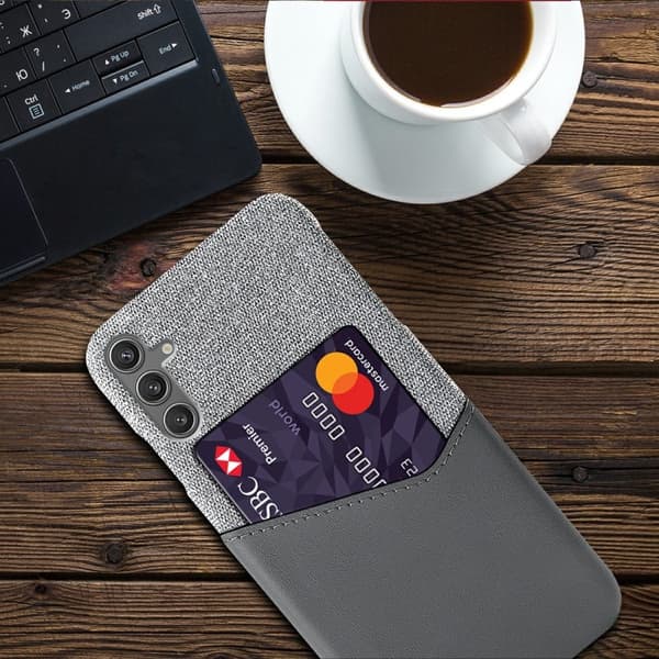 Bofink Samsung Galaxy S25 kortdeksel - Grå
