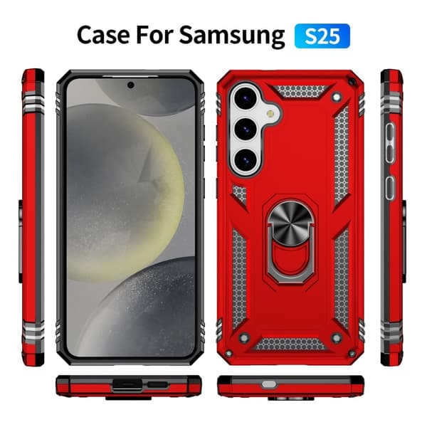 Bofink Combat Samsung Galaxy S25 deksel - Rød