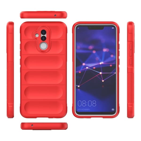 Blødt grebsformet cover til Huawei Mate 20 Lite - Rød