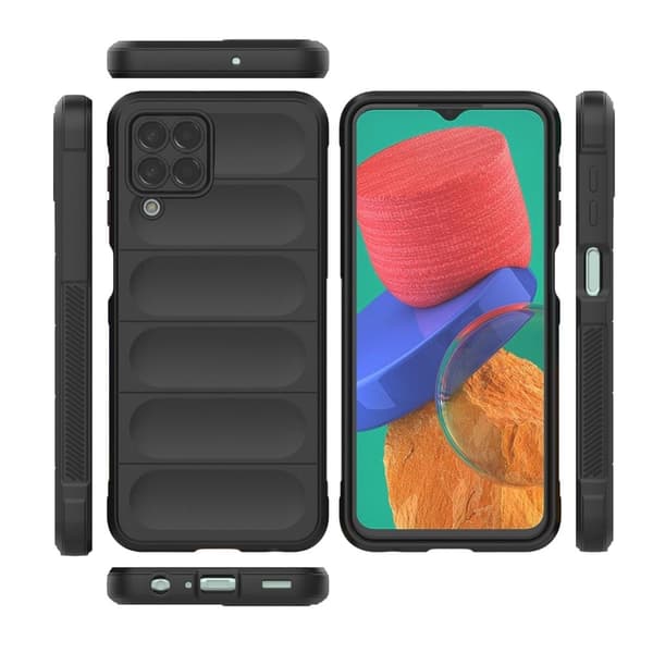 Blødt grebsformet cover til Samsung Galaxy M33 5G - Hvid
