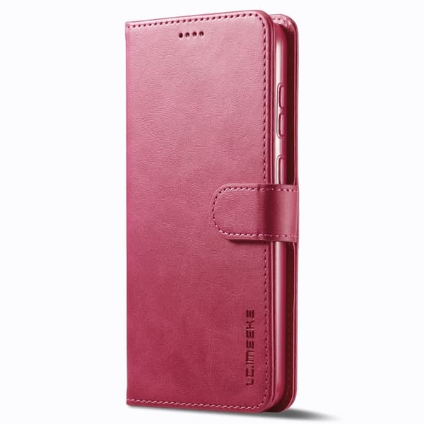 LC.Imeeke Samsung Galaxy S24 läderfodral - Rosa