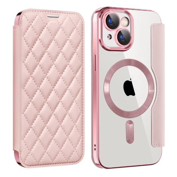 Kortholder cover til iPhone 15 - Lyserød