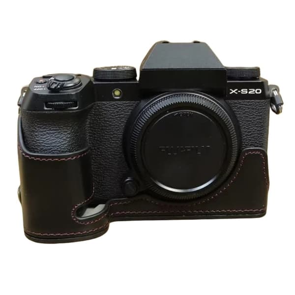 Fujifilm X-S20 Black Leather Half Body Case
