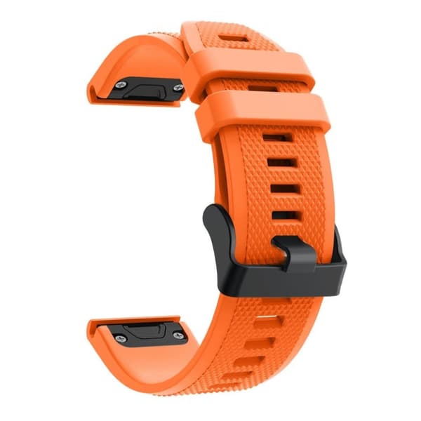 Garmin Fenix 5 flexibelt klockarmband i silikon - Orange