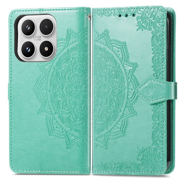Mandala Xiaomi 17 nahkakotelo - Vihreä