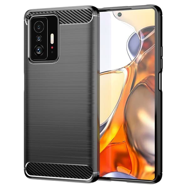 Carbon Flex Etui Xiaomi 11T / 11T Pro - Sort