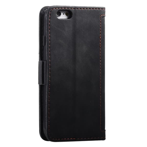 Surburbian iPhone 16e læder flip etui - Sort