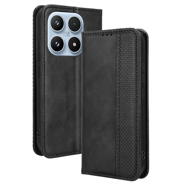 Xiaomi 17 læderetui med pung - Sort