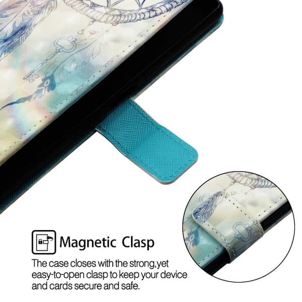 Huawei P30 Pro lysspot læder flip etui - Drømmefanger