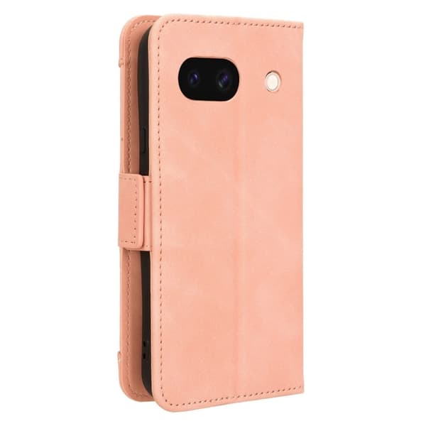 Moderne Google Pixel 8A læderetui med pung - Pink
