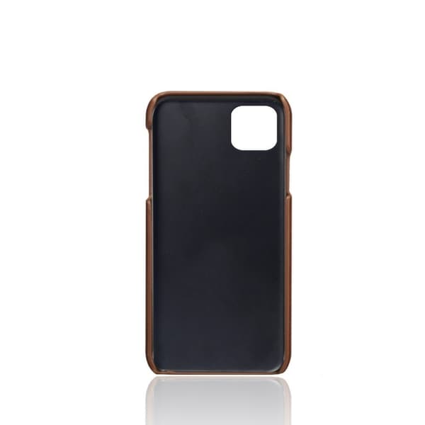 Dual Card Etui iPhone 12 Mini - Kaffe