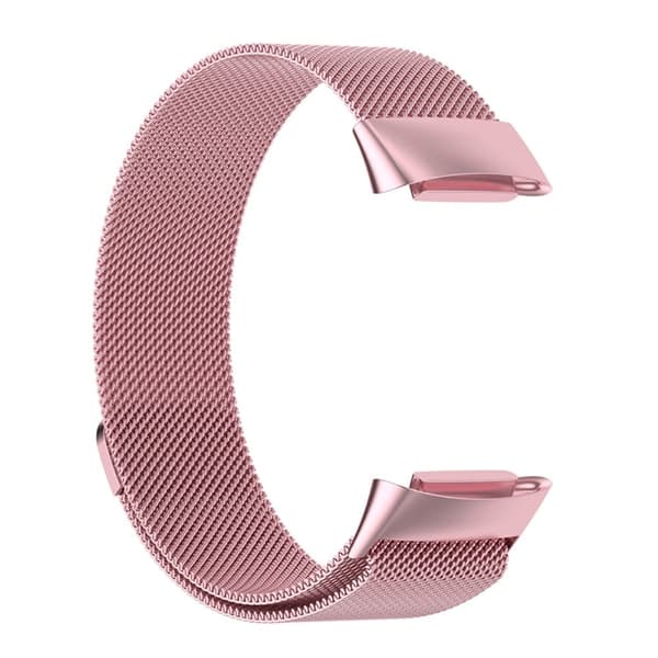Fitbit Charge 5 milanesisk urrem i rustfrit stål - Lyserød