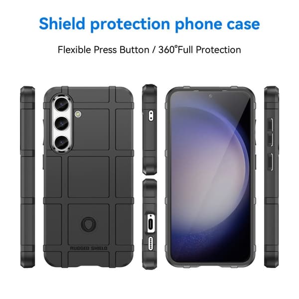 Rugged Shield Samsung Galaxy S24 cover - Sort