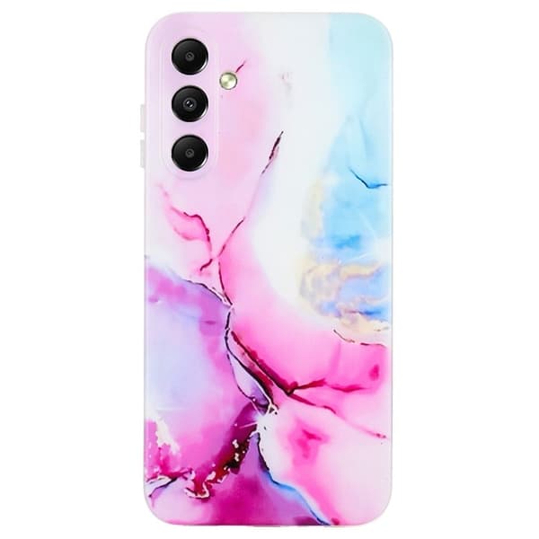 Marmordesign Samsung Galaxy A05s deksel - Rosa / Blå