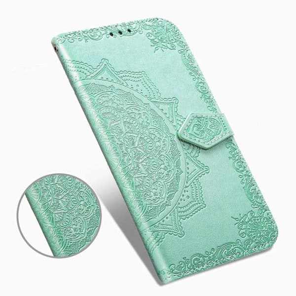 Mandala Samsung Galaxy A21s Flippetui - Cyan