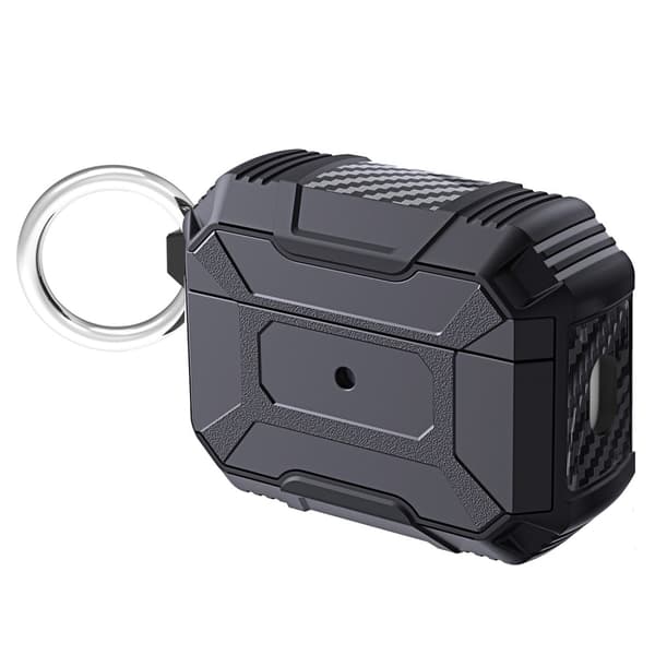 AirPods Pro 2 etui med karabinhage - Sort