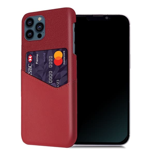 Bofink iPhone 13 Pro Max kortdeksel - Rød