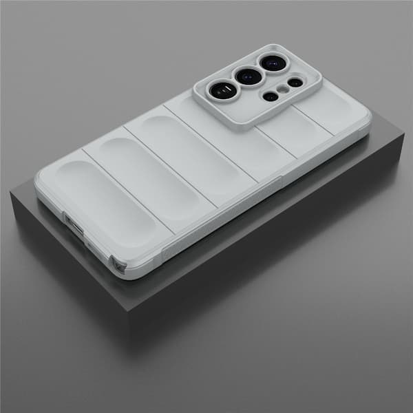 Mjukt greppformat Samsung Galaxy S26 Ultra skal - Ljusgrå