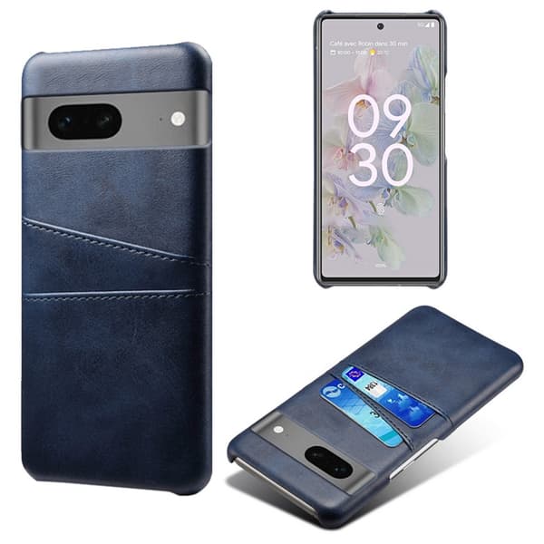 Dual Card Fodral Google Pixel 7a - Blå