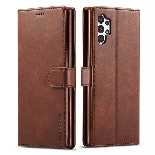 LC.IMEEKE Samsung Galaxy A13 4G flip etui - Brun