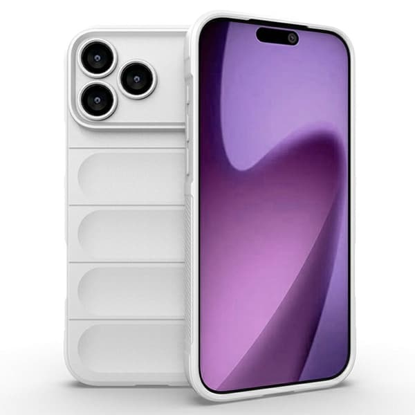 Deksel med mykt grep for iPhone 17 Pro Max - Hvit